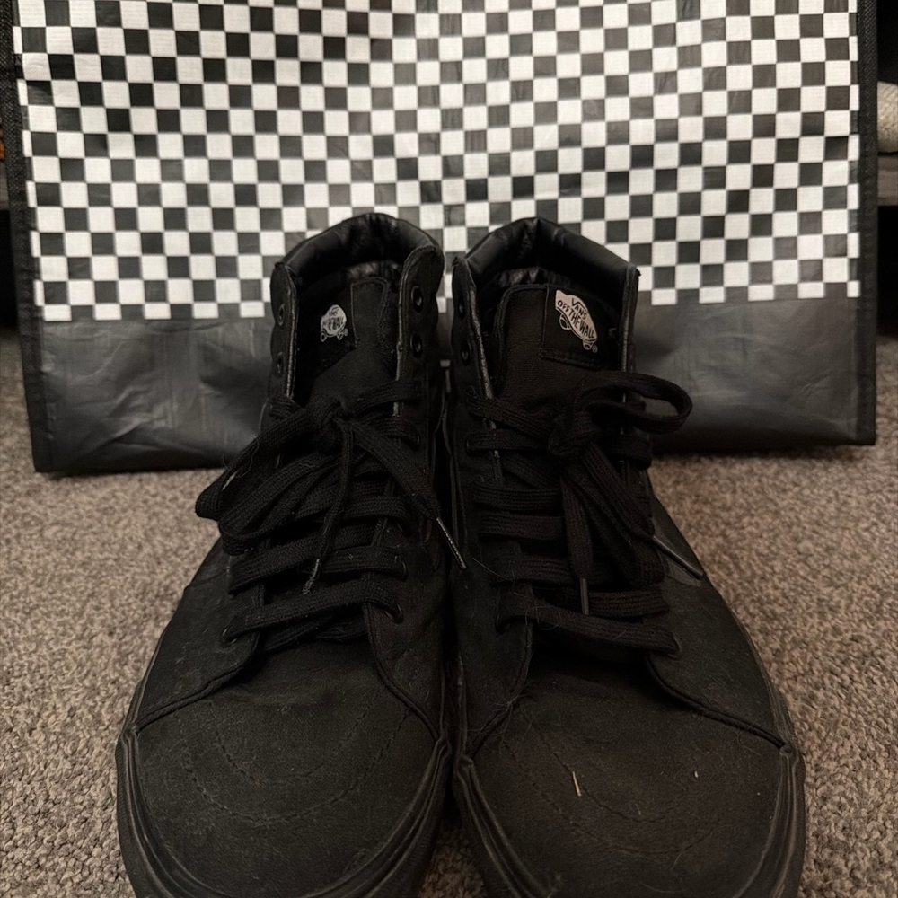 Vans Black High-Top Sneakers for Men